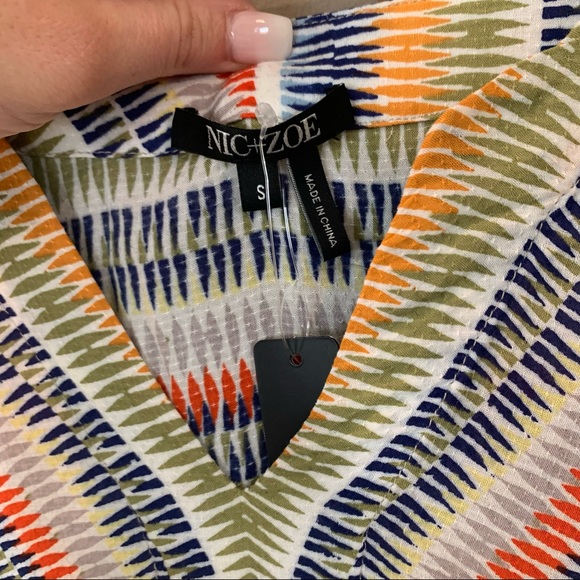 Nic + Zoe Chevron Printed Tunic - Picture 6 of 9